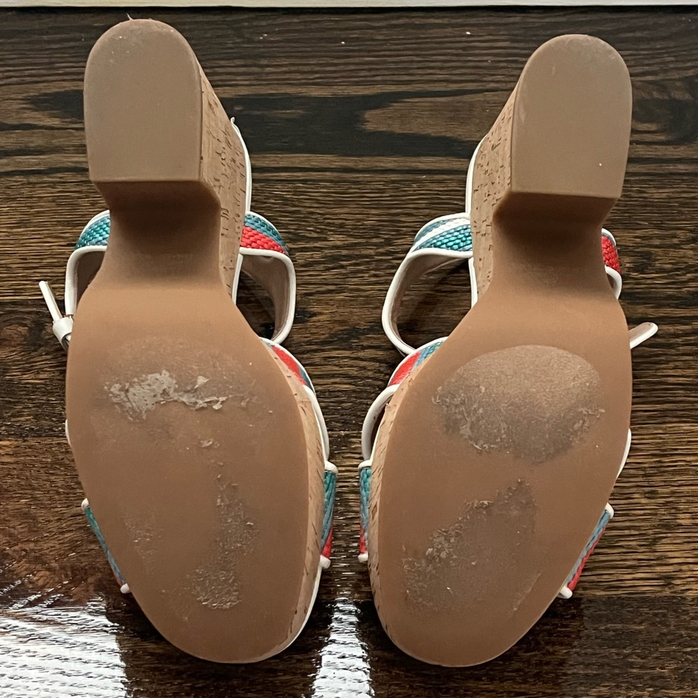 Kate Spade Striped Raffia Platform - Picture 5 of 6
